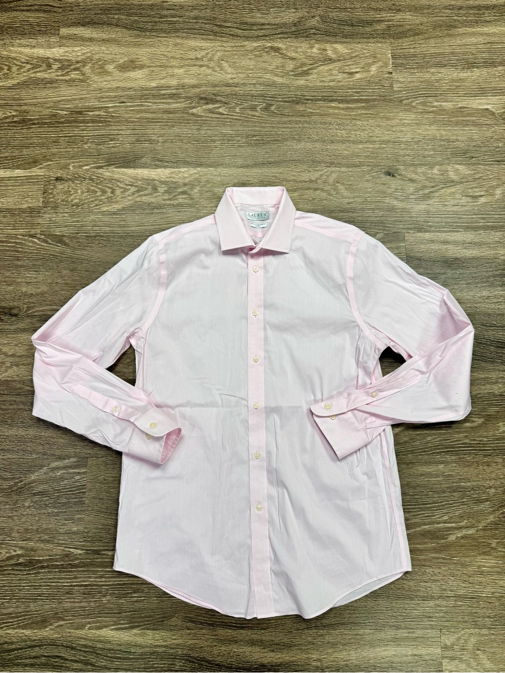 Lauren Ralph Lauren Men’s Pink Slim Fit Stretch Dress Shirt 16 34/35